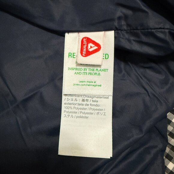 J. Crew Checkered Black and White Puffer Jacket - Picture 13 of 16